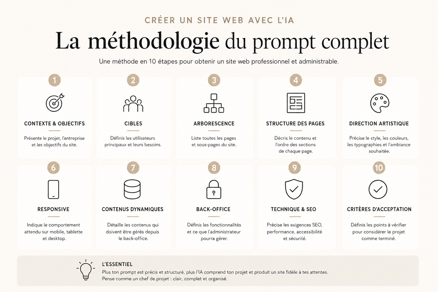 Création d’un site web professionnel avec l’intelligence artificielle